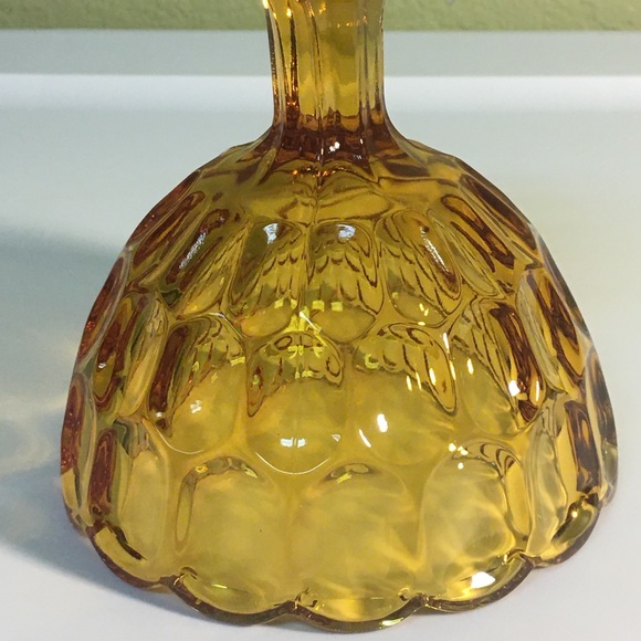Vintage Indiana Glass Amber Compote - Picture 5 of 12